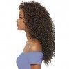 DOMINICAN CURLY BUNDLE HAIR 1B Off Black - Outre Batik Quick Weave Synthetic Half Wig by Quick Weave