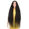 DÉBUT Perruque lace front super longue et ondulée pour femme - 104,1 cm - 280 g - Fibre synthétique résistante à la chaleur -