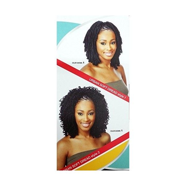 FreeTress Equal Synthetic Hair Braids Urban Soft Dread 1B by Milky Way