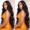 Perruque Femme 180% Densité 13x6 Transparent Lace Front Perruque Cheveux Humains Bresilienne Body Wave Vierge Remy Hair HD La