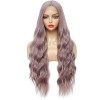 Sylhair Perruque Femme Naturelle 30" Platine Blond Lace Front Perruques Bouclés Perruques de Cheveux Ondulés Synthétique Perr