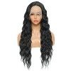 Sylhair Perruque Femme Naturelle 30" Platine Blond Lace Front Perruques Bouclés Perruques de Cheveux Ondulés Synthétique Perr