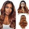 AiPliantfis Lace Front Wig Burgundy Echthaar Perücke Free Part Wig With Baby Hair Bleached Knot Brazilian Remy Hair Unprocess