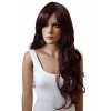 CAISHA by PRETTYSHOP Perruque Wig Volumineuse Cheveux Longs Cosplay Théâtre Show Ondulé Bordeaux FS836e