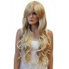 CAISHA by PRETTYSHOP Perruque Wig Volumineuse Cheveux Longs Cosplay Théâtre Show Ondulé Bordeaux FS836e