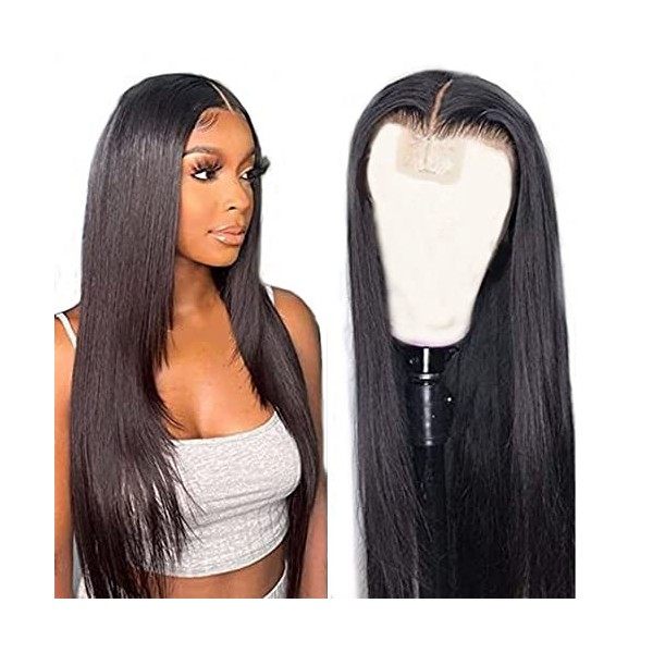 Pliantfis Perruques cheveux humains Water Wave Wigs with Baby Hair 150% Density Pre Plucked Brazilian Remy Hair Free Part Unp