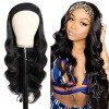 Perruque bandeau cheveux humain perruque bresilienne Ondulé perruque avec bandeau 150% Densité perruque femme body wave human