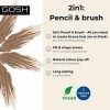 Gosh Eyebrow Pencil 3 Colour Color: Greybrown by Gosh