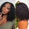 Bob Wig Human Hair Curly 4x4 Closure Lace Front Wigs Perruque Femme Naturelle Brésilien Perruque Lace Front Cheveux Humain Bo