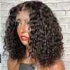 Perruque Femme Naturelle Perruque Bresilienne Cheveux Humain 180% Density 13x4 Bob Curly Lace Wig Human Hair for Black Women 