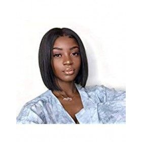 Jaja Hair Short Bob Wig Lace Front Human Hair Wigs For Black Women Brazilian Virgin Hair Straight Bob Wig Remy Hair Wigs 10 I