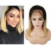 Mila 10inch/25cm Perruque Femme Cheveux Naturel Blond 613 Lace Front Wig 100% Human Hair Brazilian Remy Hair Wig Short Bob