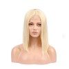 Mila 10inch/25cm Perruque Femme Cheveux Naturel Blond 613 Lace Front Wig 100% Human Hair Brazilian Remy Hair Wig Short Bob