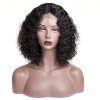 Maxine Hair Short Bob 100% Peruvian Virgin Human Hair Glueless Lace Front Wigs with Pre Plucked Hairline Bleached Knots Loose