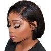 BLISSHAIR 8 Pouce Lace Closure Wig Cap Perruque Bresilienne cheveux 130% Bob Wig Naturel