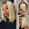 Lovestory Brown Blonde Lace Front Wig Fashion Bob Wigs For Women Short Blonde Wig 180 Density 14 inch