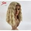 SLEEK Synthetic wig with 10.2 cm deep frontal lace, high temperature fiber, 33 cm shoulder length, Bob wig, heat resistant, 1