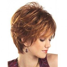 BBHair Perruque bouclée en Cheveux naturels pour Femme - Perruque de Cheveux Humains Courts Bouclés Style Afro pour Femme Noi