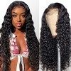 Perruque femme naturelle bresilienne bouclée 13X4 lace frontal wig human hair wigs for black women water wave curly perruque 