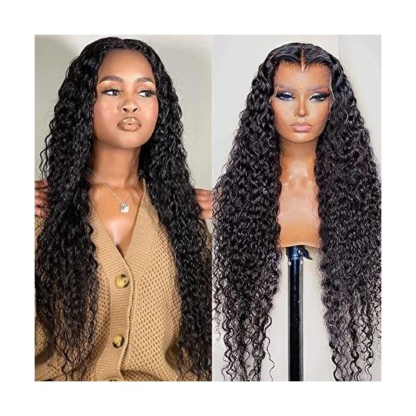 Bouclés Bob Perruque Lace Front Perruque Cheveux Humains Court Bouclés Perruque Brésilienne Vierge Cheveux Naturel Noir Perru