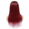 JcziJcx Lace Wig Human Hair Ombre Human Hair Wig Perruque Cheveux Humain 4x4 Lace Closure Wig Real Brazilian Straight Remy Ha