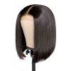 Hiraith Perruque Naturelle Brésilienne Bouclé/Raides, 360 Noir Perruque Brésilienne Courte Avec Dentelle, Wigs Human Hair Tul