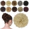 FESHFEN Chignon Postiche Cheveux Grande Postiches, Bouclés Ondulés Extensions Chouchou Postiche Cheveux Naturel Faux Chignon 