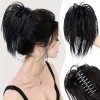 Pince pour queue de cheval en désordre, Messy Bun Morceau de cheveux Pince à cheveux Chignon ondulé Chignon bouclé pour femme