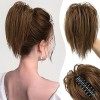 Pince pour queue de cheval en désordre, Messy Bun Morceau de cheveux Pince à cheveux Chignon ondulé Chignon bouclé pour femme