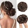 AOMIG Chignon Postiche Cheveux, Chignon Queue de Cheval Extension, Chignon Cheveux Naturel Chignon Bouclé Elastique pour Femm