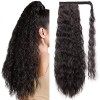 JessLab Postiches Queues de Cheval, 61cm Curly Synthétique Vague de Maïs Postiches Naturels Résistant à la Chaleur Ponytail W