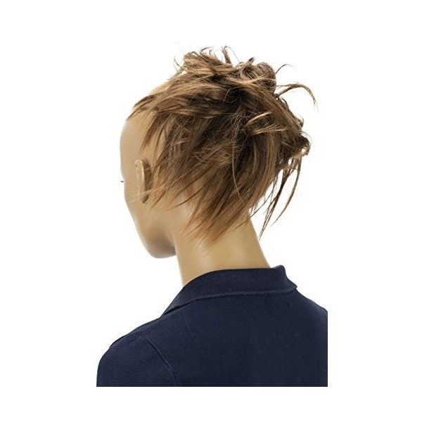 CAISHA by PRETTYSHOP XXL Postiche Choucho Avoir Les Cheveux Relevés Volumineux Ondulé Chignon Donkerblonde Mix G25F