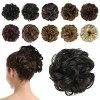 BARSDAR Postiche Chignon Cheveux Naturel Chignon Effet Decoiffe MéChéS Bouclé Chouchous Extensions de Cheveux Scrunchies Ondu