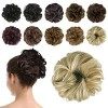 BARSDAR Postiche Chignon Cheveux Naturel Chignon Effet Decoiffe MéChéS Bouclé Chouchous Extensions de Cheveux Scrunchies Ondu