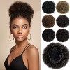 PARXITN Afro Puff Hair Bun Drawstring Ponytail Court Kinky Curly Synthétique Cordon Africain Extensions Queue de Cheval pour 