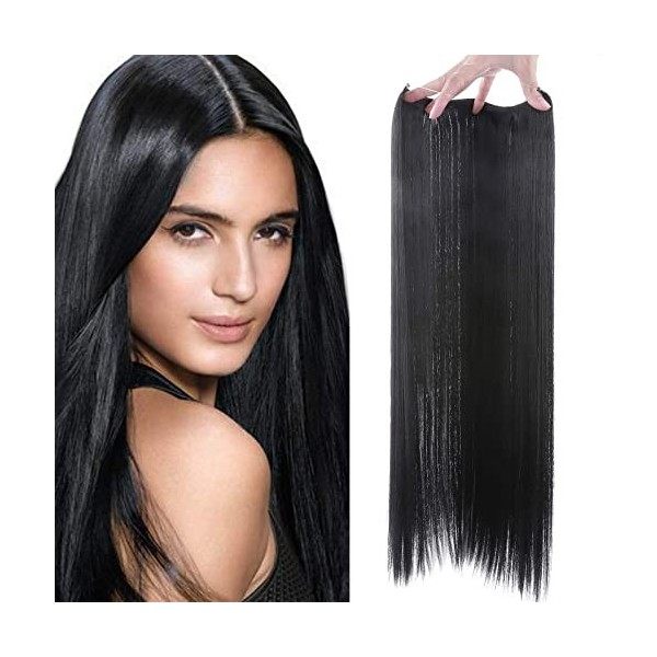 Extension Cheveux Fil Invisible - Extension Fil Invisible Noir - Extension A Fil Extension Cheveux Fil Invisible - 50 cm Noir