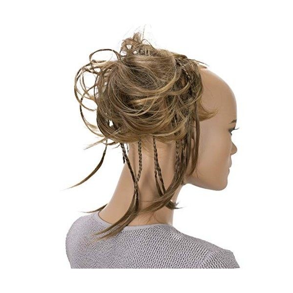 CAISHA by PRETTYSHOP XXL Cheveux Cravate Chignons Coiffures De Mariée Volumineux Chignon Désordonné Ondulé Mélange Blond Brun