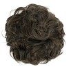 CAISHA by PRETTYSHOP XL Postiche Choucho Avoir Les Cheveux Relevés Volumineux Bouclé Chignon Mélange De Gris G19E