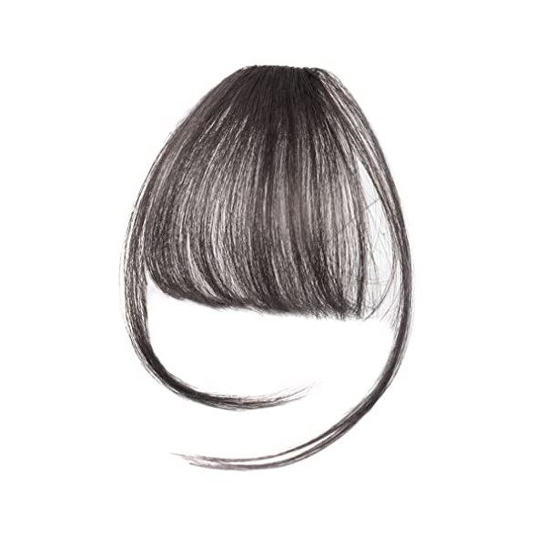 Fausse frange cheveux raies bangs extension a clip cheveux naturel bangs de toppers à cheveux humains Clip dans des hauts de 