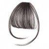 Fausse frange cheveux raies bangs extension a clip cheveux naturel bangs de toppers à cheveux humains Clip dans des hauts de 