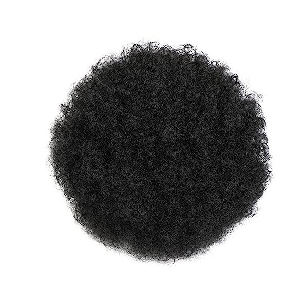 Afro Puff Cordon Queue de Cheval Afro Puff Queue de Cheval à Cheveux Afro Kinky Bouclés Extension a Clip Cheveux Afro Courts 