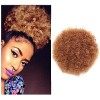 Afro Puff Cordon Queue de Cheval Afro Puff Queue de Cheval à Cheveux Afro Kinky Bouclés Extension a Clip Cheveux Afro Courts 