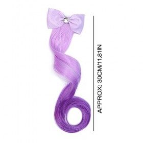 SIOPPKIK 3PCS épingle à Cheveux Boucles Postiche Cheveux, Perruque Enfant Fille Tressé Cheveux, Arc Accessoire Cheveux, Dress