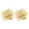 Lot de 2 chouchous bouclés pour chignon Blond clair