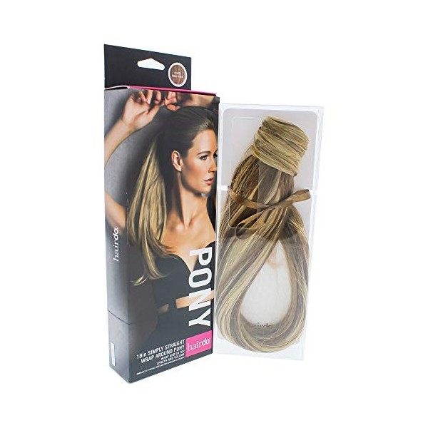 Hairdo simplement droite Pony - 25 R14 miel et gingembre pour les femmes de 18 pouces Extension de cheveux