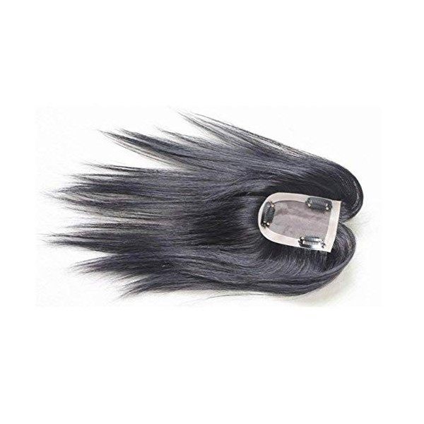 Toupee à Pince Cheveux Brésilienne Cheveux à clips Remplacement Supérieure Lace Topper pour les Femmes avec Cheveux Clairsemé