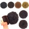 Afro Puff Cordon de serrage pour queue de cheval synthétique Court bouclés pour femmes X-L,T1B/27 