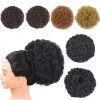 Afro Puff Cordon de serrage pour queue de cheval synthétique Court bouclés pour femmes X-L,T1B/27 