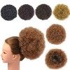 Afro Puff Cordon de serrage pour queue de cheval synthétique Court bouclés pour femmes X-L,T1B/27 