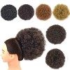 Afro Puff Cordon de serrage pour queue de cheval synthétique Court bouclés pour femmes X-L,T1B/27 